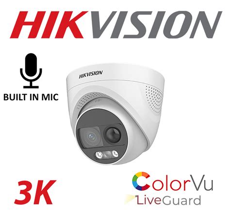 Hikvision Colorvu K Pir Siren Camera Audio Ds Ce Kf T Pirxo Mm