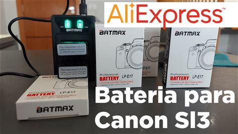 Baterias para Canon SL3 BATMAX Comprei será que funciona YouTube