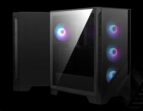 Msi Mag Forge 320r Airflow Tempered Glass Mid Tower Atx Case Black