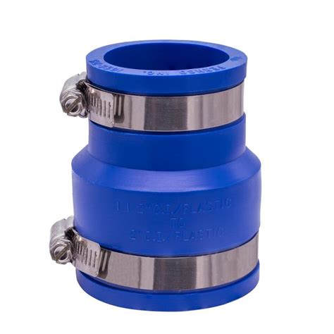 Fernco 1056 215 Reducing 2 In X 1 1 2 In Flexible PVC Pipe Coupling