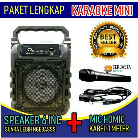 Jual Speaker Karaoke Bluetooth Free Mic Shopee Indonesia