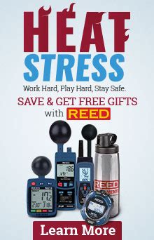 REED R6250SD Data Logging Heat Stress Meter