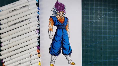 How To Draw Ultra Vegito God Killer Full Body Step By Step Drawing