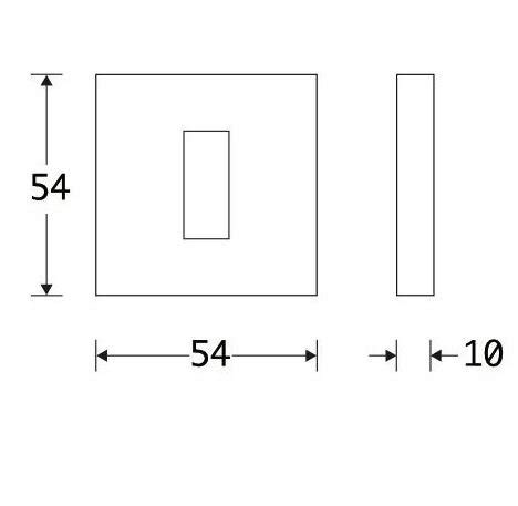 Set Van Twee Sleutelplaatjes Model 06 Pvd Mat Zwart