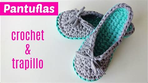 Pantuflas De Trapillo A Crochet Paso A Paso Youtube