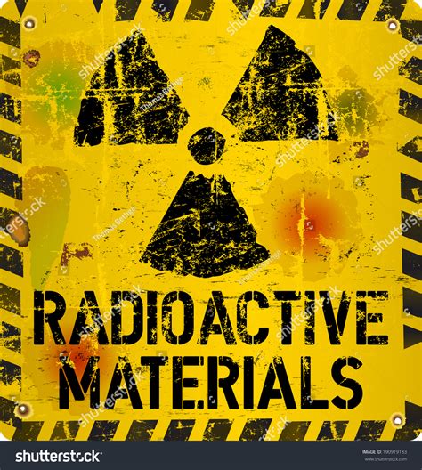 Radioactive Material Warning Vector Illustration Stock Vector (Royalty ...