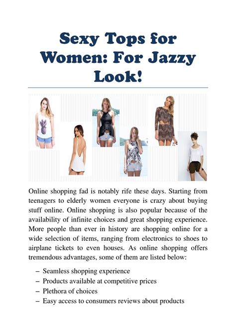 How To Buy Sexy Tops For Women Online By Suzanne Roe Issuu