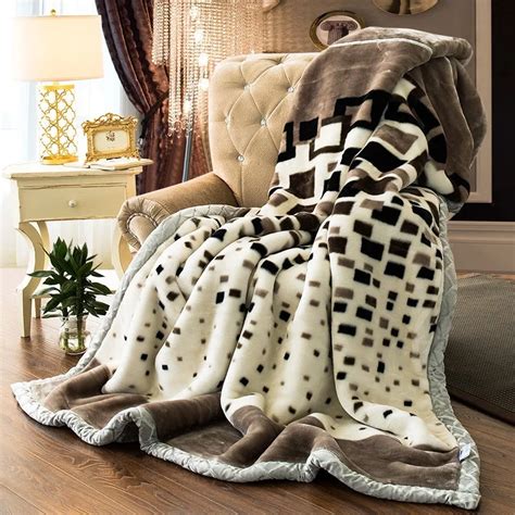 Super Soft Exting Blankets Light Color Double Ply One Side Embossed Raschel Mink Blanket Buy