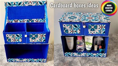 2 SIMPLE DIY ORGANIZERS FOR STORAGE FROM WASTE CARDBOARD BOXES 2