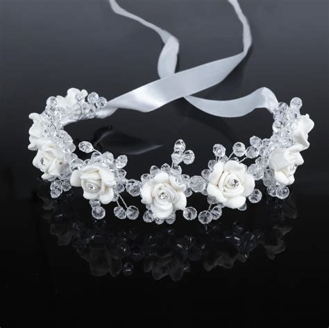 Amazon White Flower Hair Vine Bridal Wedding First Communion