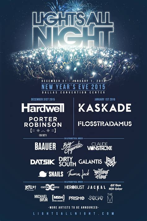 Lights All Night Reveals Full Lineup | Your EDM | Lineup, Night, Dallas convention center