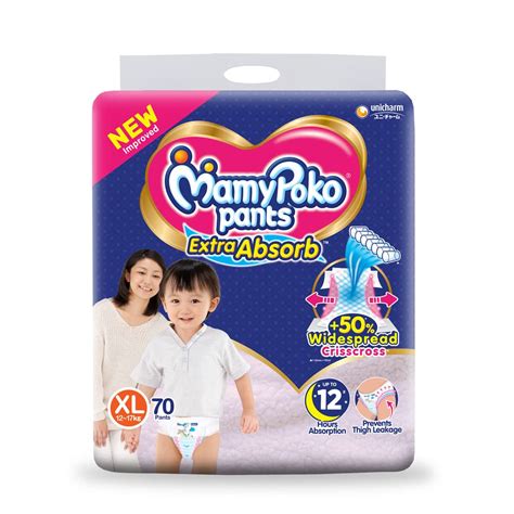 Buy MamyPoko Pants Extra Absorb Diaper Extra Large Size Pack Of 70