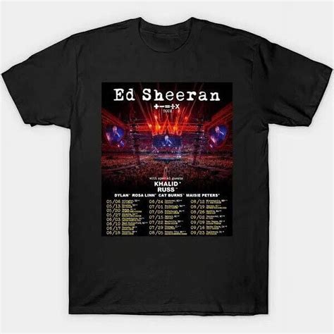 Ed Sheeran Tour 2024 T Shirt Great Best Hot Hot Design For Fan Shirt