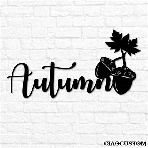 Autumn Metal Sign Decorative Metal Wall Art Metal Signs Outdoor