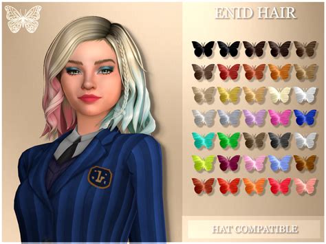 Enid Hair Felipe Sims Hair Sims Mods Clothes Sims