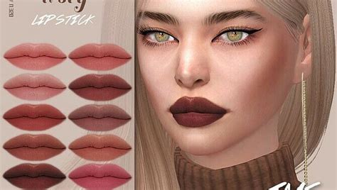 Makeup Set Lipstick By Anonimux Simmer At Tsr Lana Cc Finds