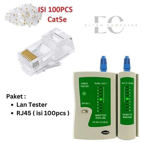 Jual Paket Lan Tester + Rj45 Isi 100pcs Di Seller Elton Computer ...