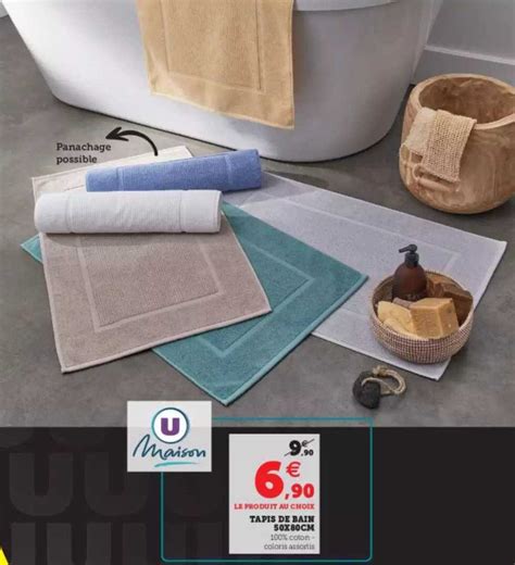 Promo Tapis De Bain X Cm Chez Hyper U Icatalogue Fr