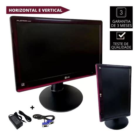 Monitor Tela Para Computador Lg Polegadas Cm Cabos