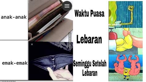8 Meme Kocak Sebelum Vs Setelah Lebaran