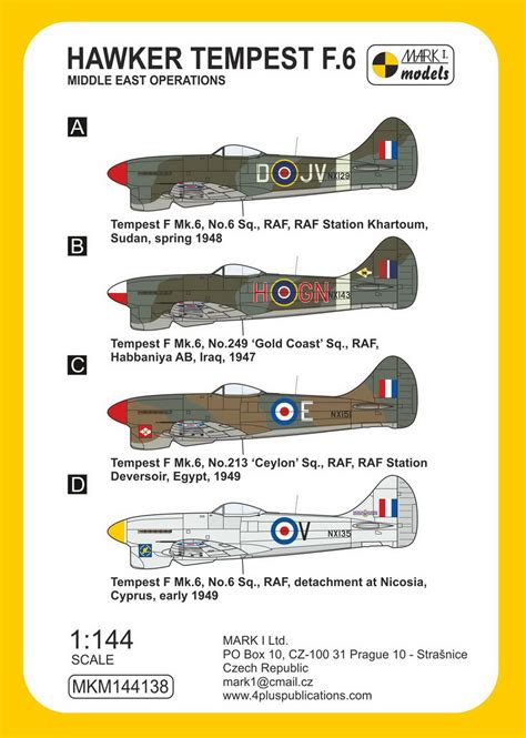 Mkm L Hawker Tempest F Middle East Operations