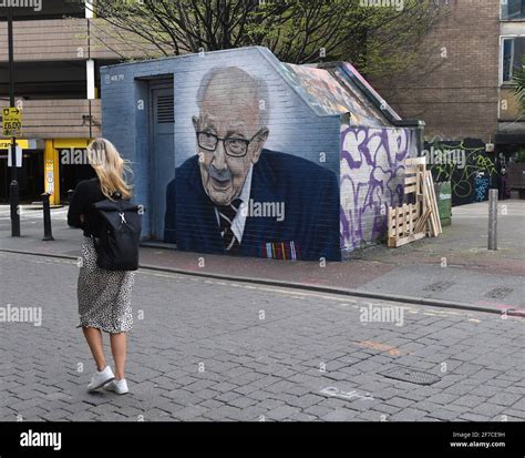 Sir Captain Tom Moore Mural Manchester Local Street Artist Akse P19