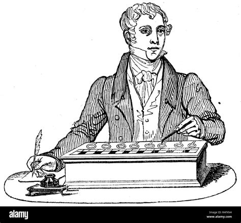 Engraving An Officer Using A Pascaline The First Calculator Machine