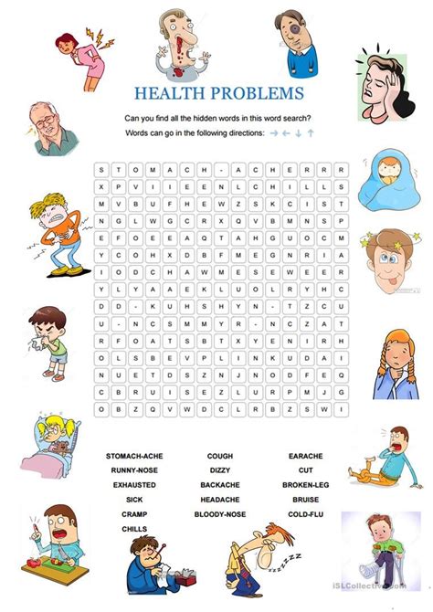 Health Problems English Esl Worksheets For Distance Learning And