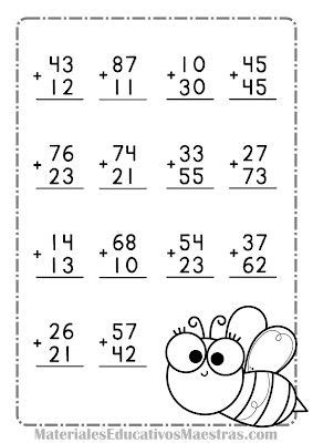 Cuadernito Con Ejercicios De Sumas Fichas De Exerc Cios De Matem Tica