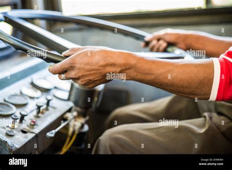 Sri Lankan bus driver, Sri Lanka, Asia Stock Photo - Alamy