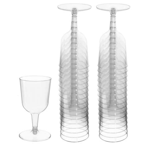 Clear Plastic Champagne Glasses Pack Of 15 Cups And Glasses Catering And Kitchen Party