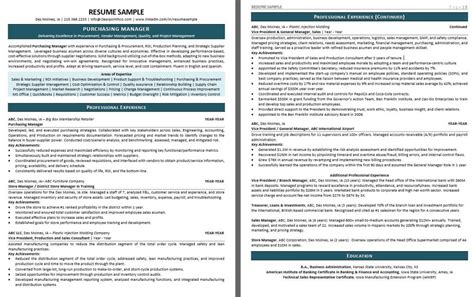 Purchasing Manager Resume Sample