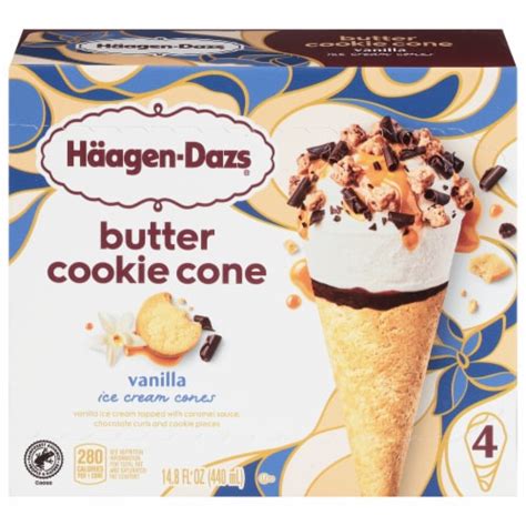 Haagen Dazs Vanilla Ice Cream Butter Cookie Cones Ct Pick N Save