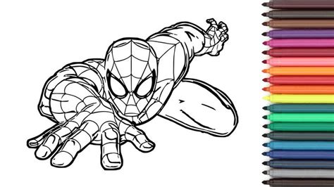 Spiderman Coloring Pages With Markers And Crayons