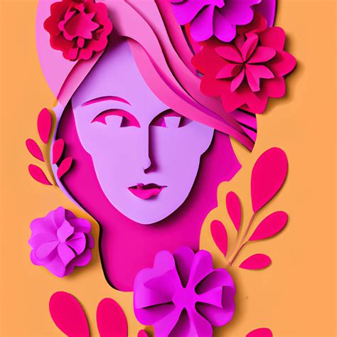 3d Paper Cut Abstract Portrait · Creative Fabrica