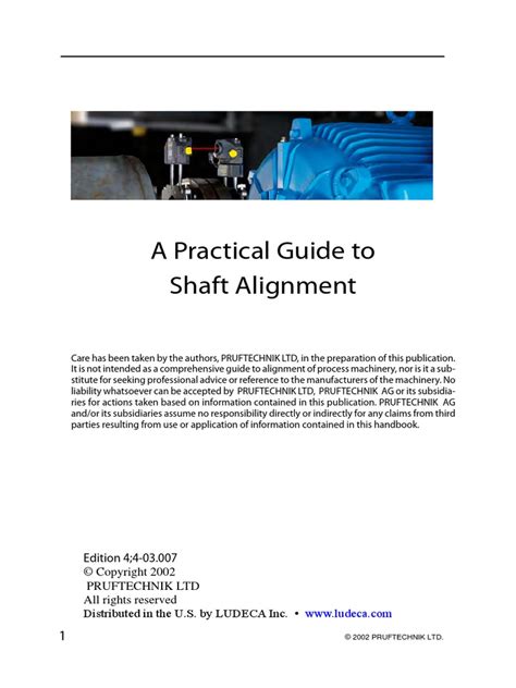 A Practical Guide To Shaft Alignment | PDF | Bearing (Mechanical) | Engineering Tolerance