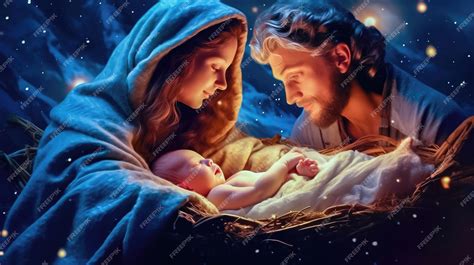 Holy Nativity Biblical Depiction of Jesus Christ's Birth Generative AI ...