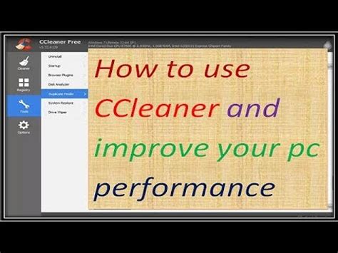 How To Use Ccleaner And Improve Your Pc Performance Piriform