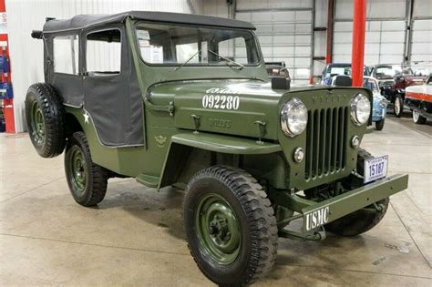 Willys Jeep Cj B Miles Army Green Jeep L I Speed Manual