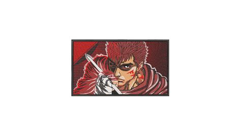 Guts Berserk Anime Embroidery Design File Etsy