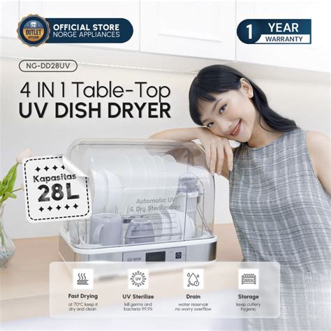 Jual Norge 4 In 1 Table Top UV Dish Dryer Sterilizer Alat Makan