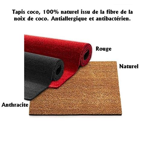 Tapis Brosse Coco Paillasson Sur Mesure Fibres Naturelles De Coco