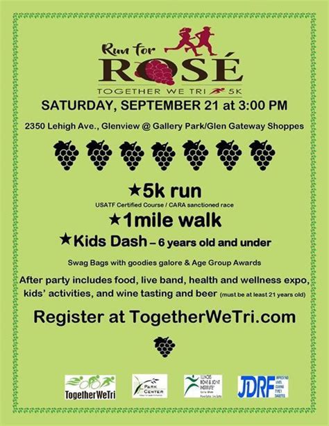 Run For Rose 5k Together We Tri Glenview September 21 2019