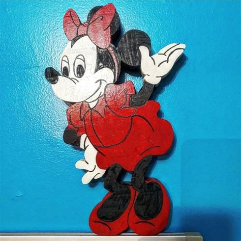 Disney Accents Disney Minnie Mouse Wooden Cut Out Wall Decor Poshmark