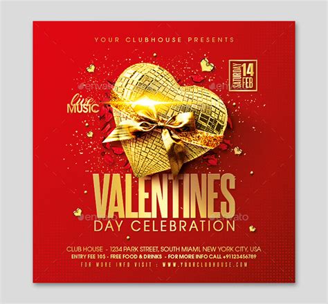 Valentines Day Flyer Design Psd Ksioks