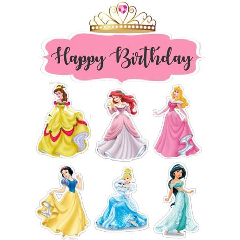 JUMBO TOPPER CAKE ULANG TAHUN HIASAN KUE PRINCESS DISNEY Lazada