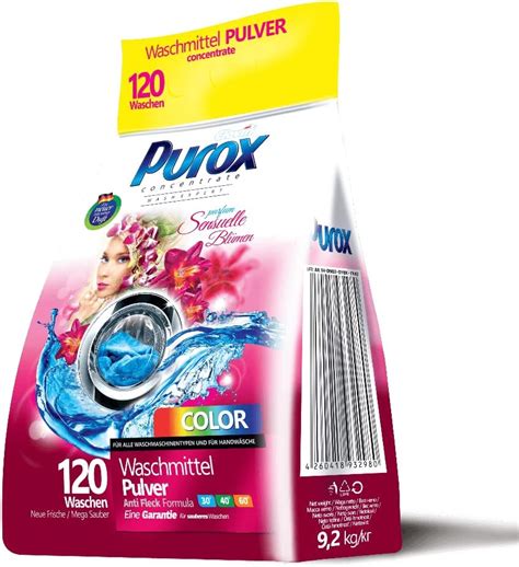 PUROX COLOR SENSUELLE BLUMEN 120 WL Waschpulver Im Foliensack