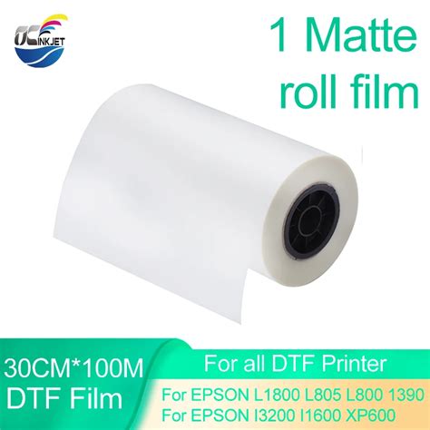 Rollo De Pel Cula DTF De 30CM X 100M Pel Cula De Transferencia DTF 75u