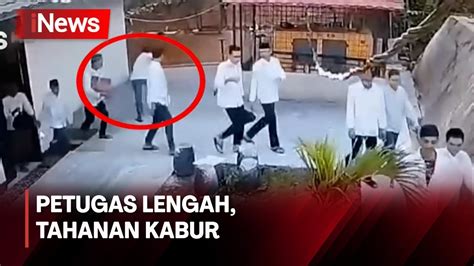 Usai Jalani Sidang Tahanan Kabur Dari PN Sarolangun Terekam CCTV