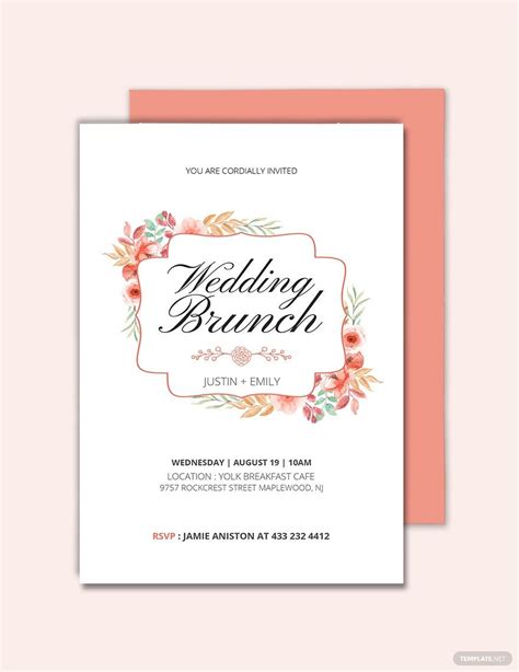 FREE Brunch Invitation Templates & Examples - Edit Online & Download | Template.net